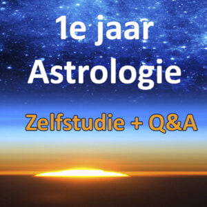 1e jaar Opleiding Astrologie<br>Zelfstudie + Astro-Q&A