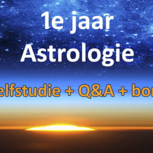 1e jaar Opleiding Astrologie<br> Zelfstudie + Q&A's + Bonus